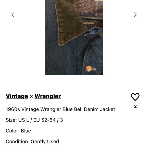 Vintage BLUE BELL 60’s Denim Fleece Jacket - Picture 9 of 9